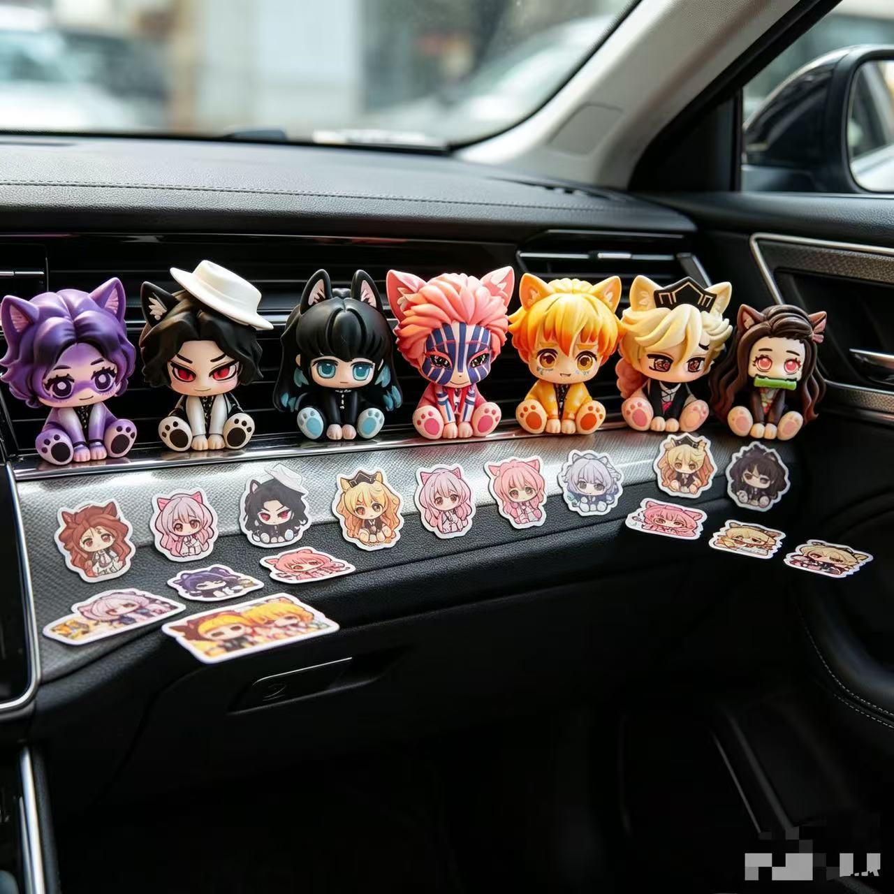 Car Accessories Cute - Figurinha Chibi Fofa de Demon Slayer