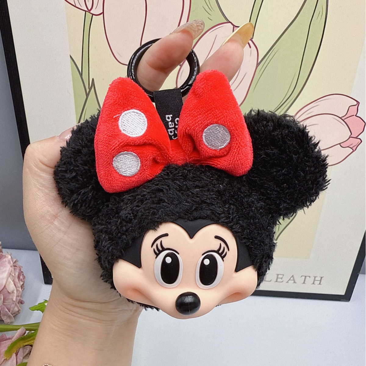 Car Accessories Cute - Mickey minnie boneca de pelúcia chaveiro