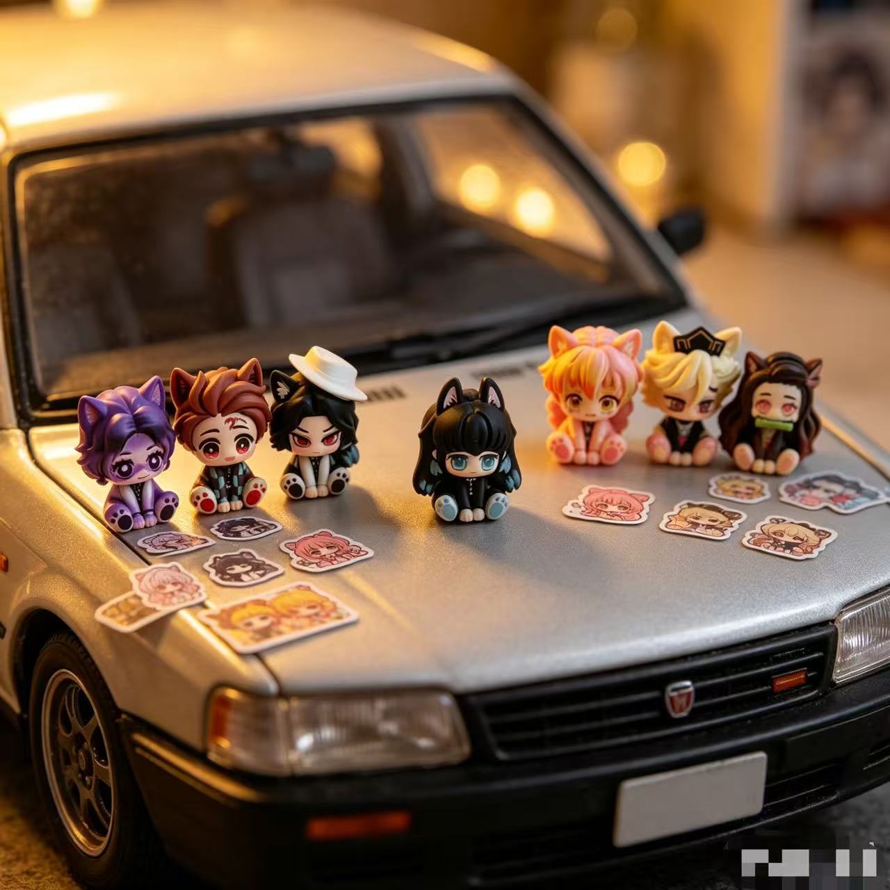 Figurinha Chibi Fofa de Demon  - Car Accessories Cute avaliação e preço