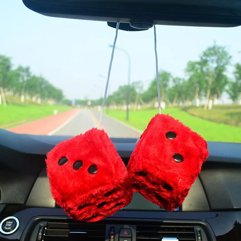 Dados macios e felpudos de 7.5 - Car Accessories Mirror Hanging avaliação e preço