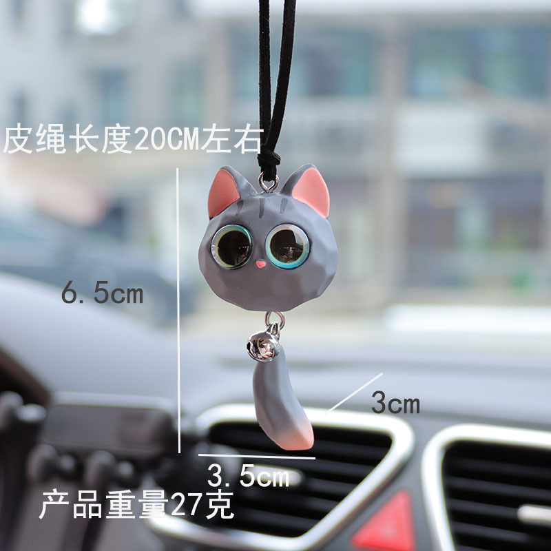 Novo sino raposa pingente espe - Car Accessories Mirror Hanging avaliação e preço